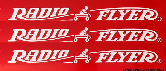 Radio Flyer Wagon Restoration, Replacement VINYL DECALS, 18.25in. FREE SHIP, MADE IN USA