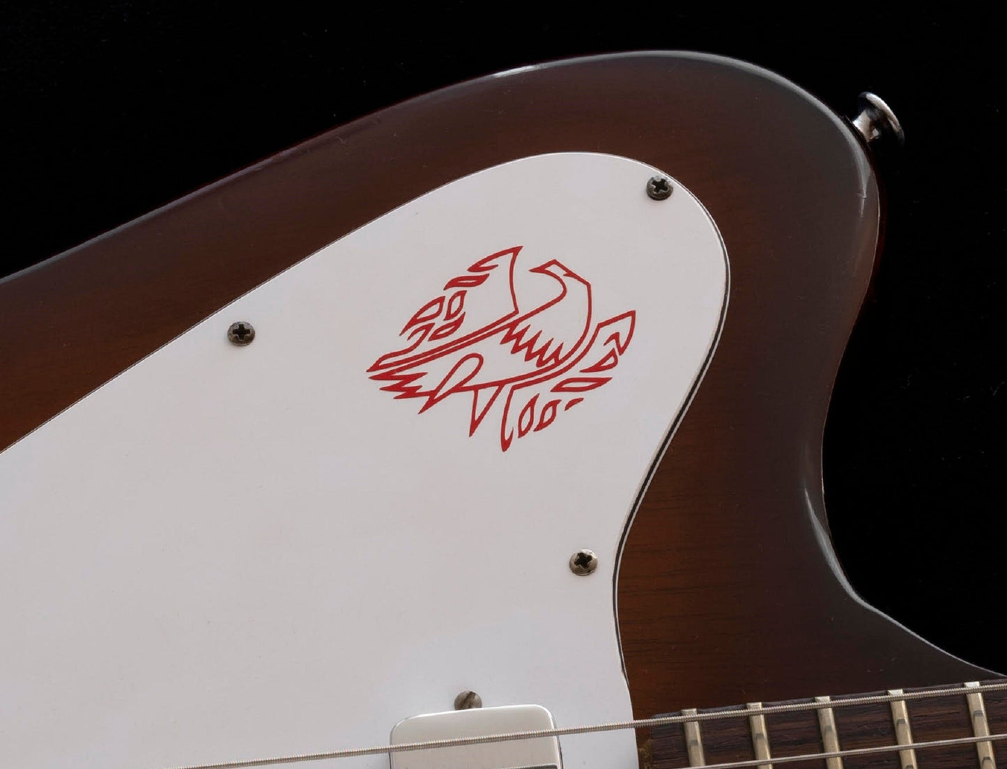 Gibson firebird Guitar Headstock Die-Cut Vinyl Decal Logo, OEM Size & Color